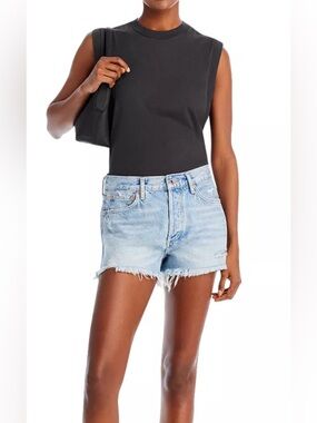 AGOLDE
Parker Vintage Cutoff Denim Shorts in Swapmeet